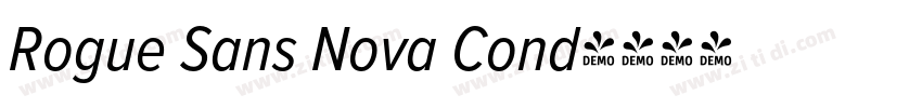 Rogue Sans Nova Cond字体转换